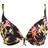 Freya Savanna Sunset Plunge Tie Bikini Top - Black