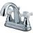 Kingston Brass KS7611PX 4 in Centerset Bathroom Faucet Polished Chro Grey