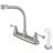 Kingston Brass KB718BL 8-Inch Centerset Kitchen Faucet Níquel, Gris