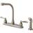 Kingston Brass KB8758NFLSP NuWave French Centerset Kitchen Faucet Nickel, Grey