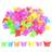 100 Packs Assorted Color Butterfly Hair Clips