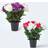 Homescapes Set of 2 Pink & Purple Roses Flowers Grave Vases Artificial Plant