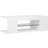 vidaXL Cabinet Led Light White TV Bench 90x30cm