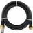 vidaXL Suction Hose with Brass Connectors 10 Black 10m