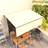 vidaXL Markise rullegardin 4x3 m manuel betjening