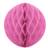 PartyDeco Pink Honeycomb 40 cm Rund