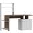 Hanah Home Liv Walnut/White Skrivebord 60x146.3cm