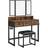 Vasagle with Mirror and Stool Dressing Table