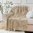 Battilo Home Yellow Sofa Throw Blanket 127x152 cm Ochre Blankets Yellow, Gold (152.4x127cm)