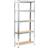 vidaXL Storage Silver 75x30x172cm Book Shelf