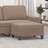 vidaXL 70x55x41 mikrofiberstof Fodskammel