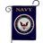 Breeze Decor G158058-BO Navy Americana Military Impressions Sided Garden