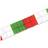 Beistle Company 55627-RWG Leaf Garland Red, White, Green