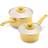 GreenLife Grip 1qt 2qt Sauce Cookware Set with lid