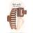 Kitsch Assorted Claw Clip Blandning Med Hårklämmor 3-Pack Oversized Claw-Brun