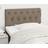 vidaXL taupe 80x7x78/88 tyg Sänggavel