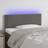 vidaXL LED-lys velour mørkegrå Sengegavl 80cm