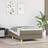 vidaXL taupe 90x200 tyg Sängram