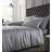 Catherine Lansfield Soft Satin Duvet Cover Silver, Grey