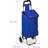 Relaxdays Folding 25L Grocery Tote with Casters - Dark Blue