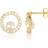 Sif Jakobs Ponza Circolo Earrings - Gold/Transparent/Pearls