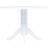 vidaXL Solid Rubber Wood Spisebord 106cm