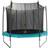 The Range Trampoline 244cm Green + Saftey Net