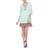 White Mark Gabrielle Embroidered Dress - Mint