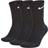Nike Value Cotton Crew Training Socks 3-pack - Black/White