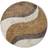 HKliving Waves bademåtte Brun, Naturfarvet, Beige cm