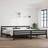 vidaXL black, 200 Solid Wood Bed Frame