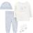 Carter's Baby's Take Me Home Set 4-piece - White/Blue