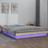 vidaXL LED-lys Super King massivt Sengeramme