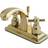 Kingston Brass KS4642EX 4 in Centerset Bathroom Faucet Polished Polished Brass
