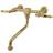 Kingston Brass KS1212TL Heritage Wall Mount Bathroom Faucet Polished