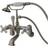 Kingston Brass Cc59T8 Clawfoot Tub Filler Hand Shower Brushed Nickel