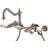 Kingston Brass KS1248ALBS Heritage 8 in Wall Mount Kitchen Faucet Grey, Nickel