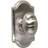 Julienne Privacy Door Knob Set with Premiere Rosette, Satin Nickel