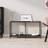 vidaXL 140 x 35 x 75.5 cm Hærdet Glas Sort Konsolbord 35x140cm