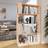 vidaXL 80x25x132 massiv furu Bokhylla
