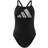 Adidas 3 Bar Logo Swimsuit - Black/White