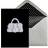 White Flower Handbag Birthday Card