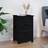 vidaXL 40 x 35 x 61,5 cm Massivt Fyrretræ Sort Sengebord 35x40cm