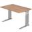 Hammerbacher Schreibtisch Teda H680-860 x B1200 x T800 mm Nussbaumdekor Writing Desk
