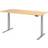 Hammerbacher WxD 1800 x 800 mm Maple Aluminium Silver Writing Desk