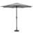 Samuel Alexander 2.7m Grey Wind Up Parasol Umbrella Sun