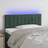 vidaXL LED mörkgrön 90x5x78/88 sammet Sänggavel