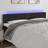 vidaXL LED-lys stof Sengegavl 160cm