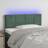 vidaXL LED Grön 100x5x78/88 cm Sammet Sänggavel