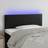 vidaXL med LED-lys 90x5x78/88 Sengegavl